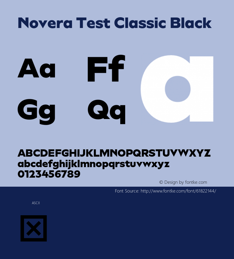Novera Test Classic Black Version 1.000;hotconv 1.0.109;makeotfexe 2.5.65596图片样张