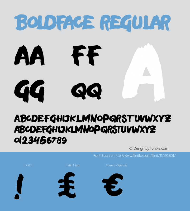 Boldface Regular Version 1.000;PS 001.001;hotconv 1.0.56图片样张