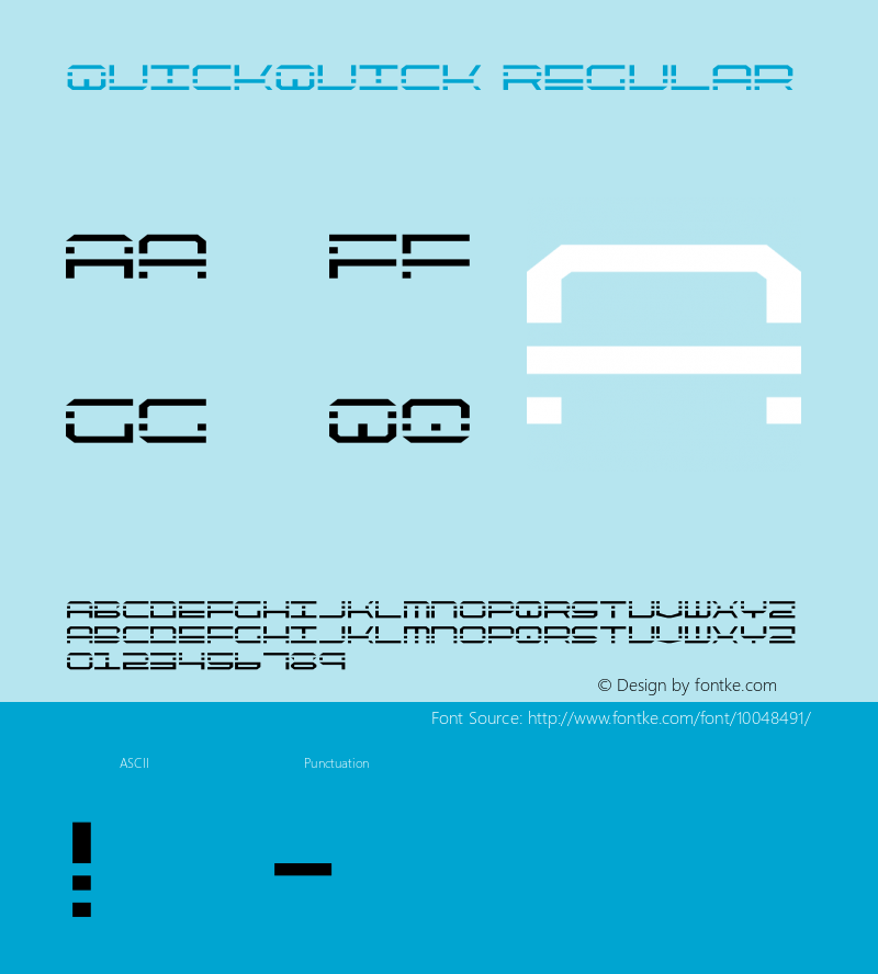 QuickQuick Regular 1图片样张