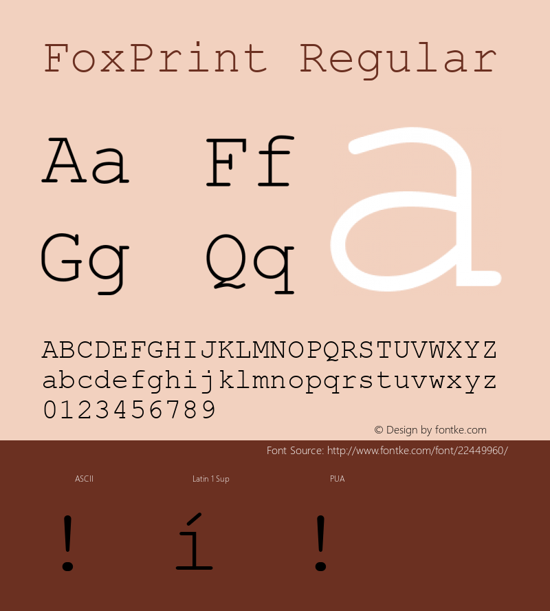 FoxPrint 图片样张