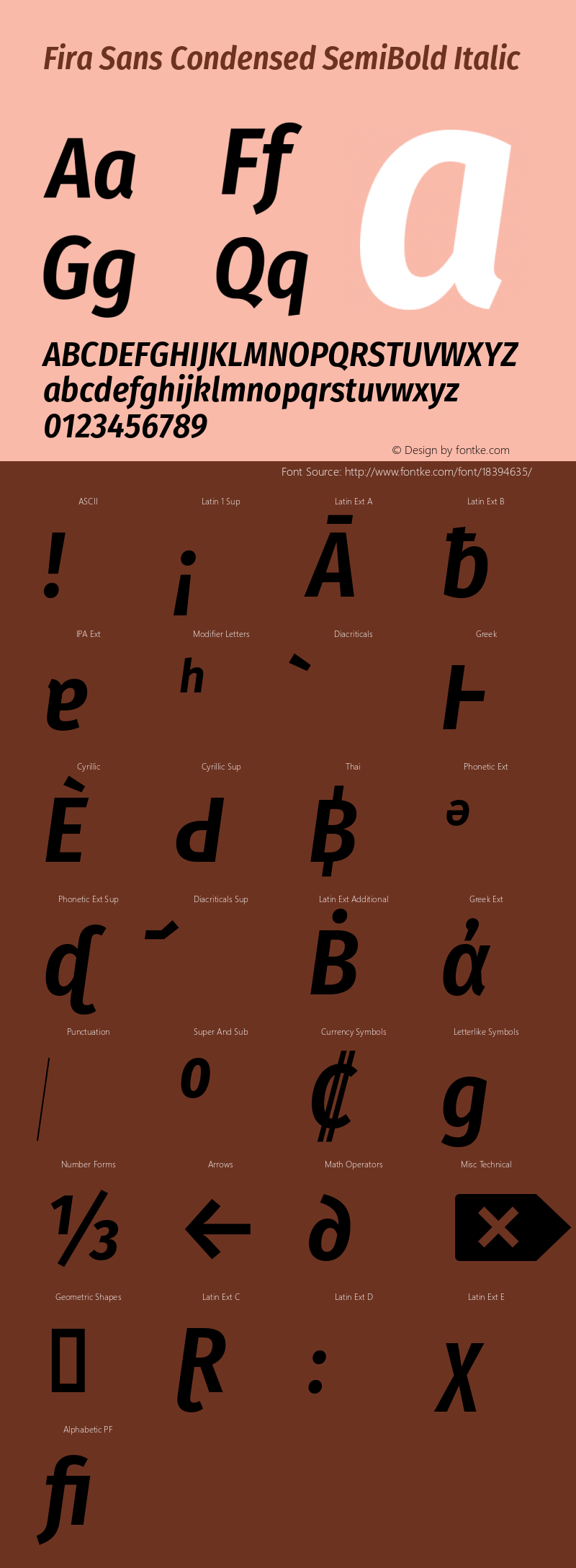 Fira Sans Condensed SemiBold Italic Version 4.203;PS 004.203;hotconv 1.0.88;makeotf.lib2.5.64775图片样张