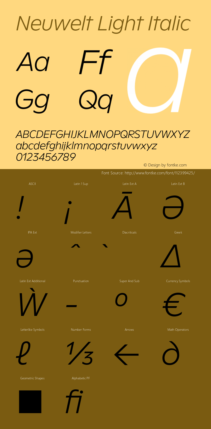 Neuwelt Light Italic Version 1.00, build 19, g2.6.2 b1235, s3图片样张