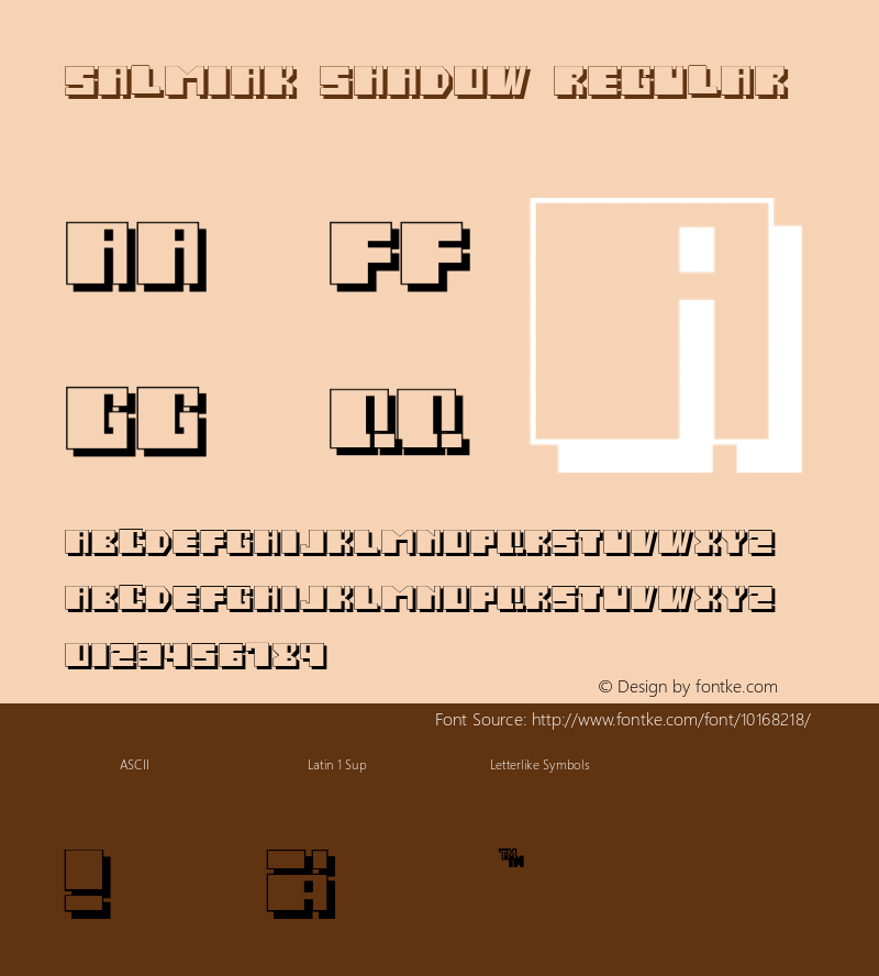 Salmiak Shadow Regular 001.000图片样张