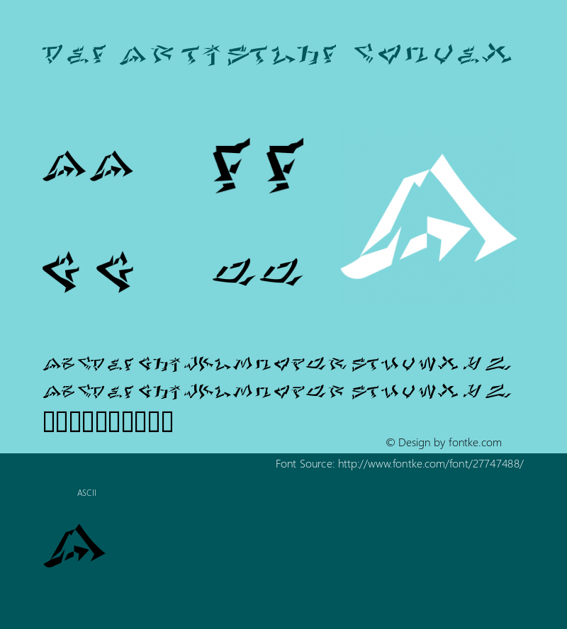 DefArtistLHF-Convex www.letterheadfonts.com图片样张