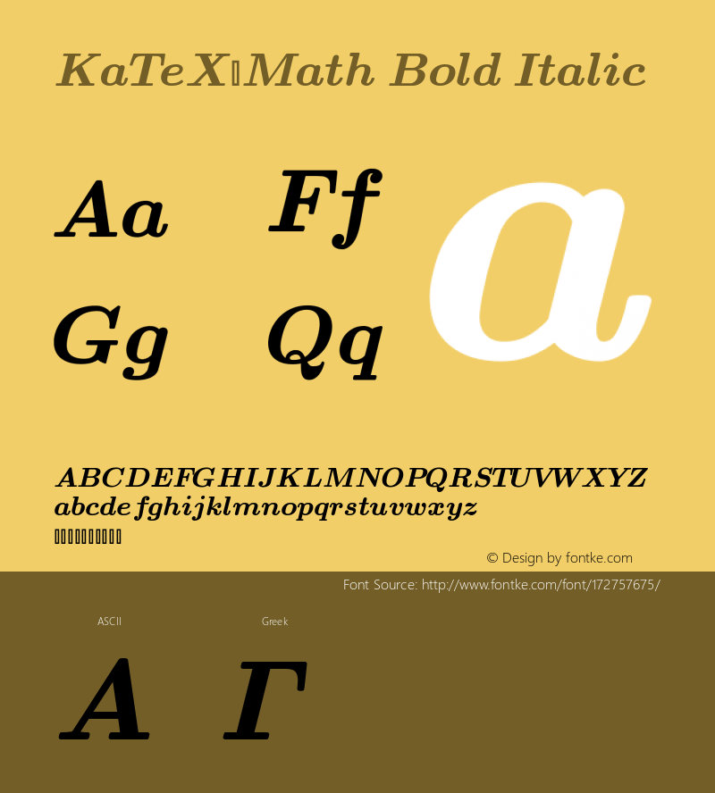KaTeX_Math-BoldItalic Version 0.0.4图片样张