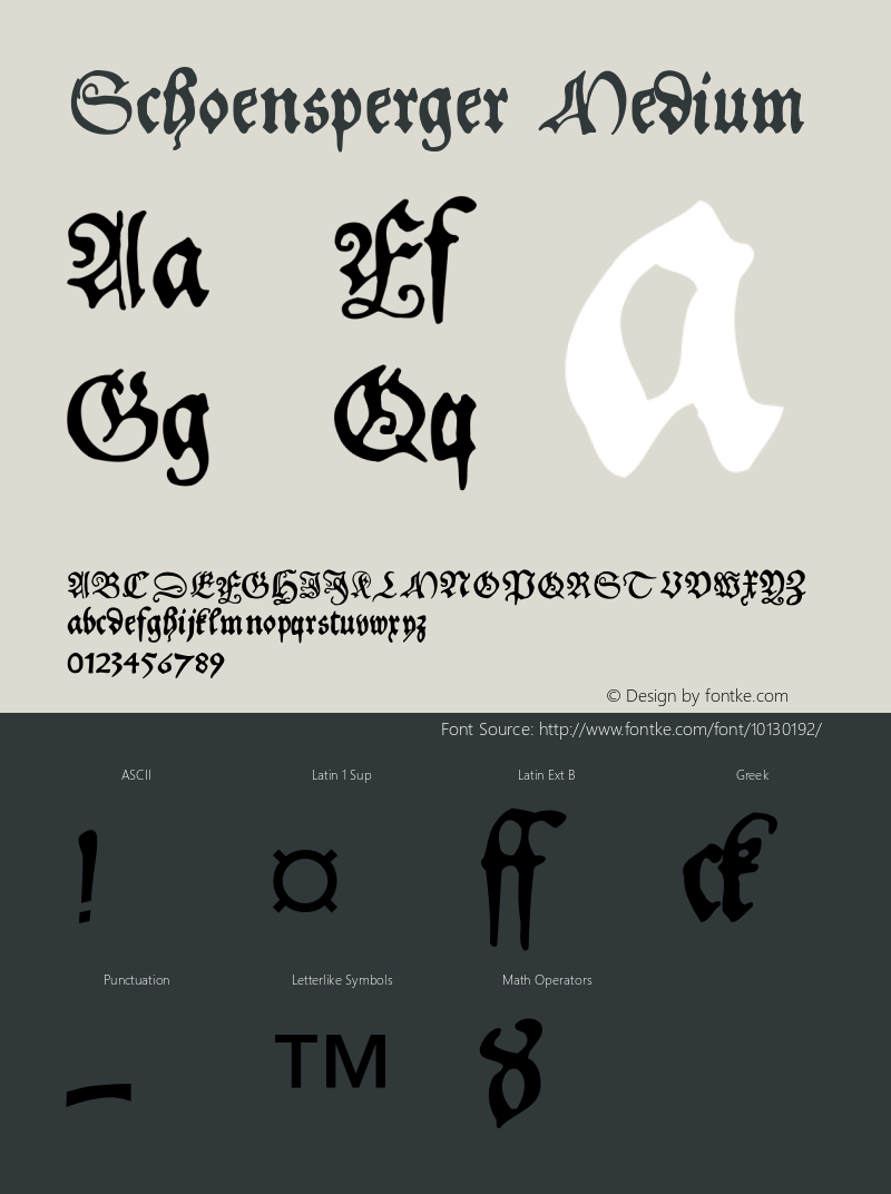 Schoensperger Medium 001.001图片样张