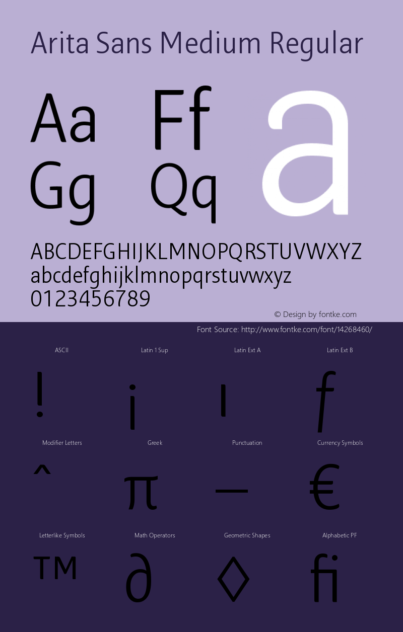 Arita Sans Medium Regular Version 1.000;PS 001.000;hotconv 1.0.56;makeotf.lib2.0.21325图片样张