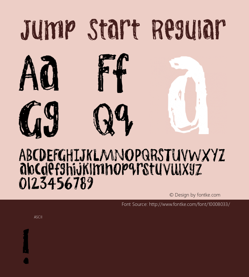 Jump Start Regular Macromedia Fontographer 4.1 16/02/99图片样张