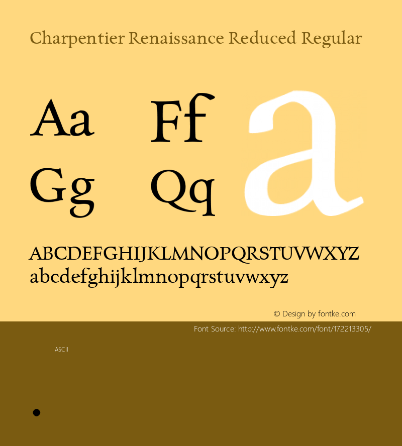 Charpentier Renaissance Reduced Normal Version 4.001图片样张