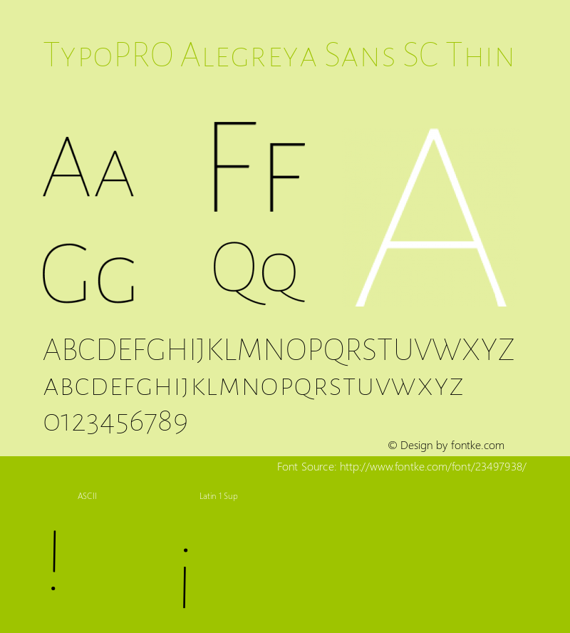 TypoPRO Alegreya Sans SC Thin Version 1.001;PS 001.001;hotconv 1.0.70;makeotf.lib2.5.58329 DEVELOPMENT; ttfautohint (v0.97) -l 8 -r 50 -G 200 -x 17 -f dflt -w G -W图片样张