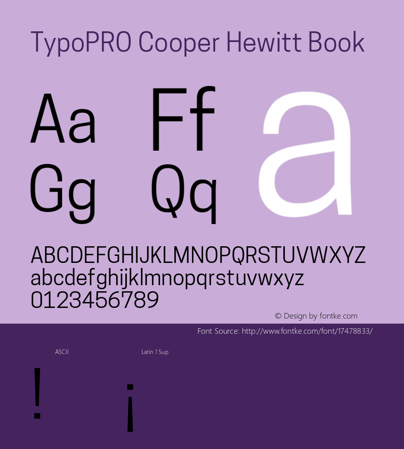 TypoPRO Cooper Hewitt Book 1.000图片样张