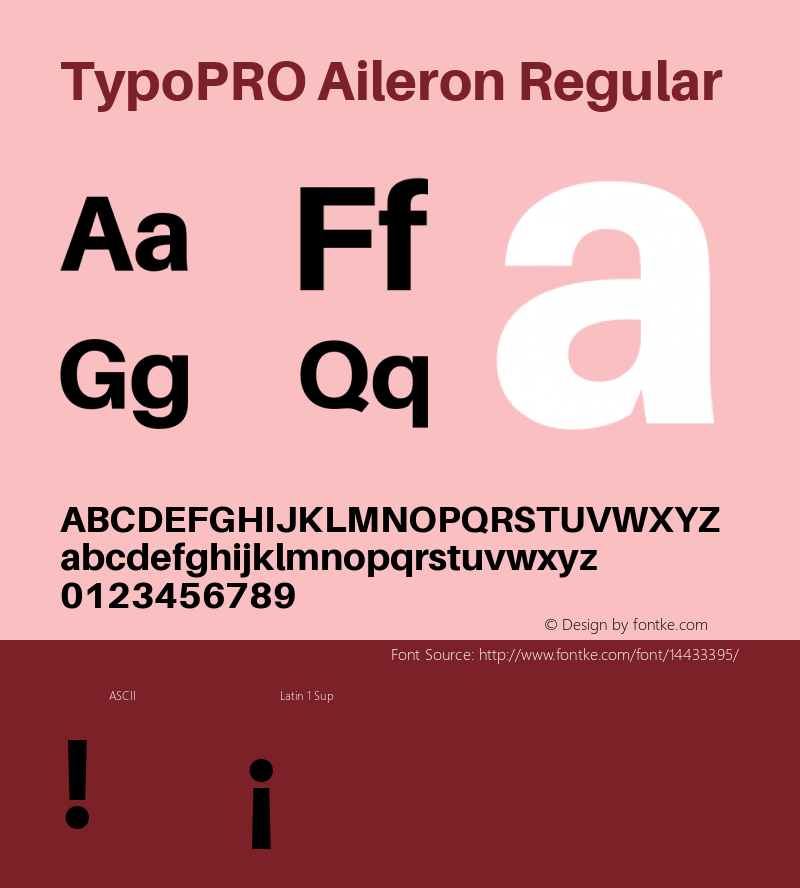 TypoPRO Aileron Regular Version 1.000;PS 001.000;hotconv 1.0.70;makeotf.lib2.5.58329图片样张