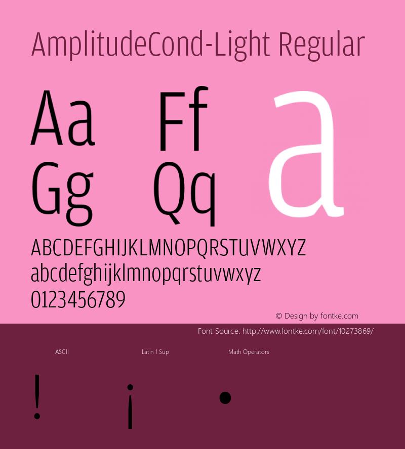 AmplitudeCond-Light Regular Version 1.0图片样张