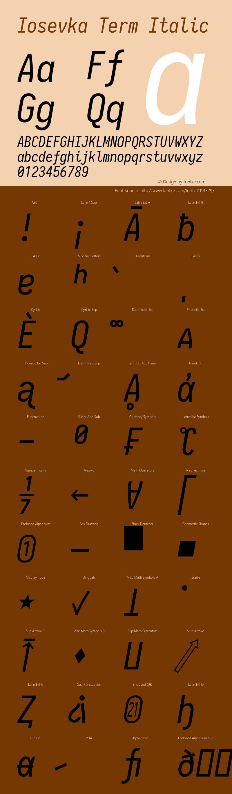 Iosevka Term Italic 2.3.1图片样张