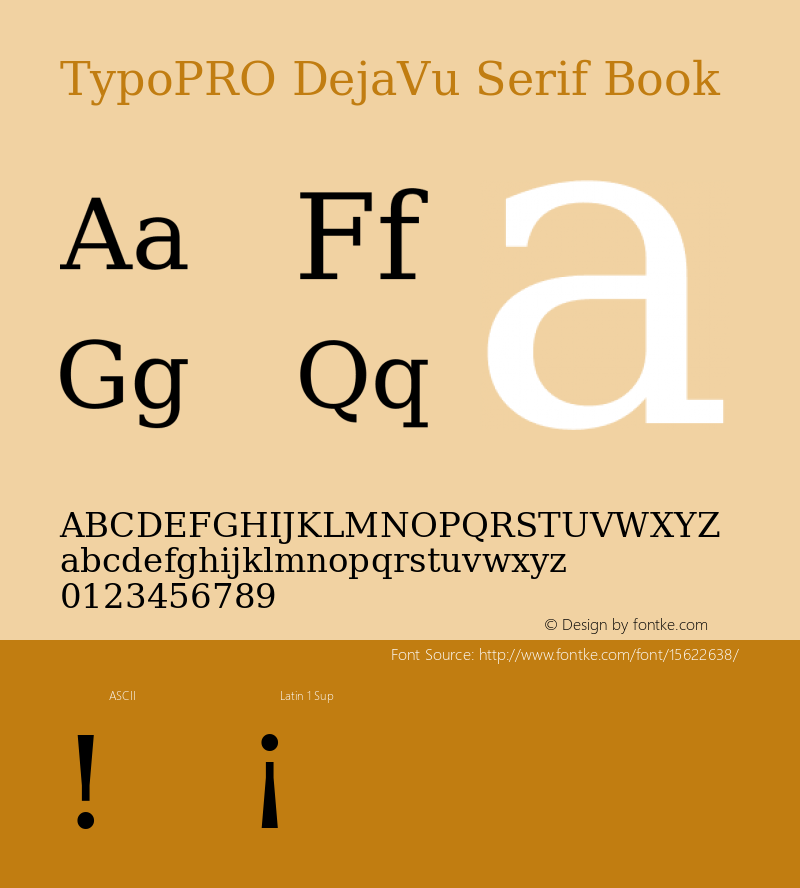 TypoPRO DejaVu Serif Book Version 2.34图片样张