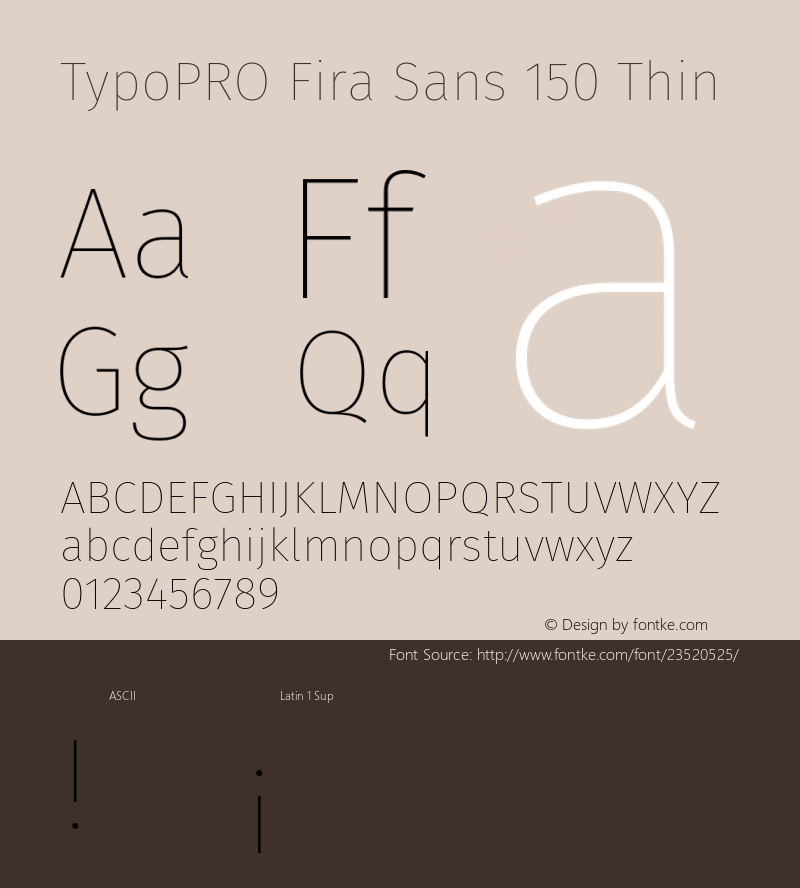 TypoPRO Fira Sans Thin Version 4.203;PS 004.203;hotconv 1.0.88;makeotf.lib2.5.64775图片样张