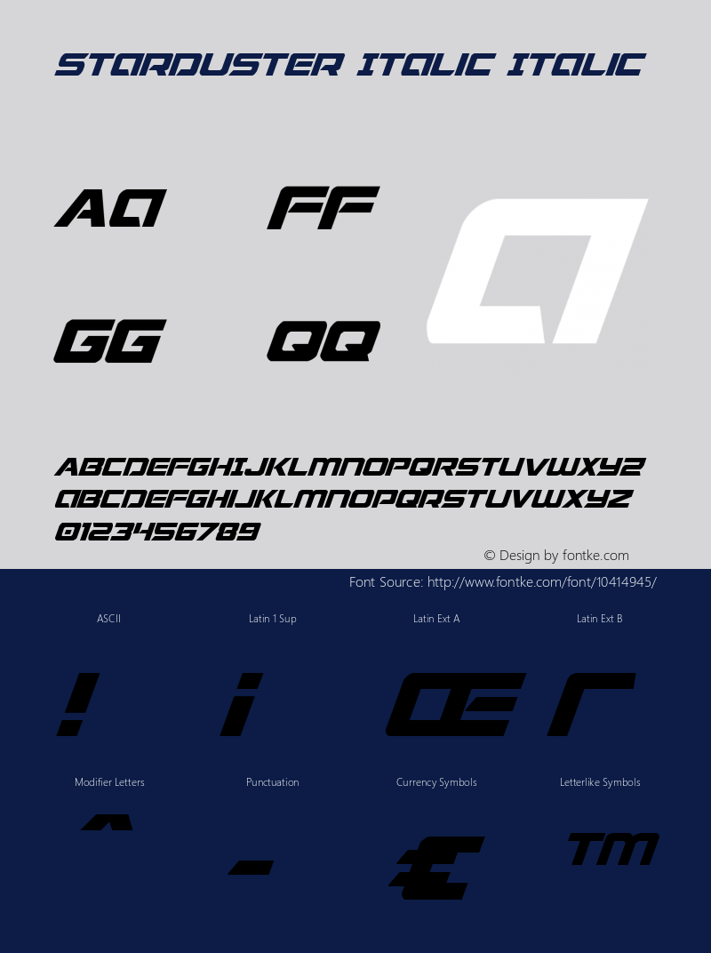 Starduster Italic Italic 001.000图片样张