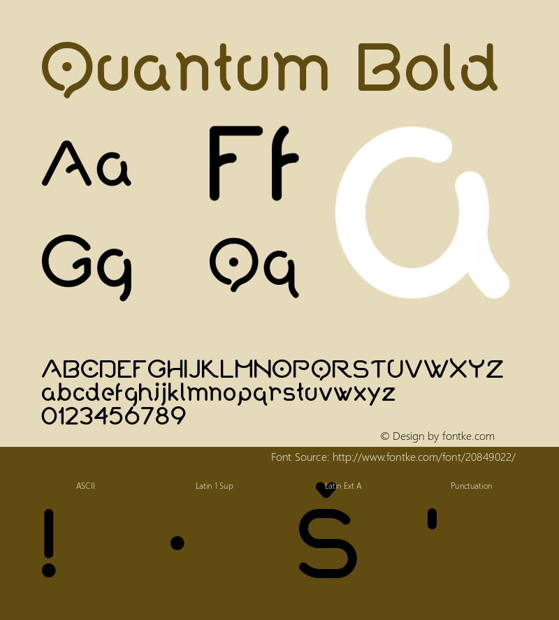 Quantum Bold Version 001.000图片样张