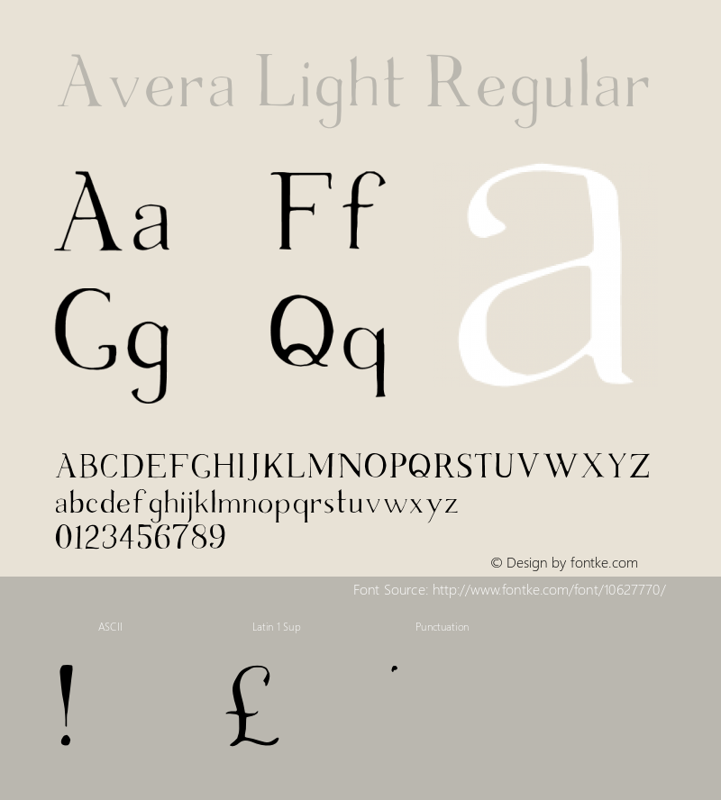 Avera Light Regular 001.001图片样张