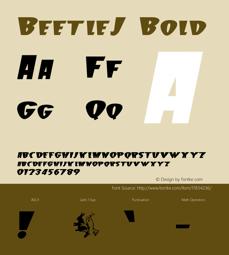 BeetleJ Bold Version 1.1图片样张