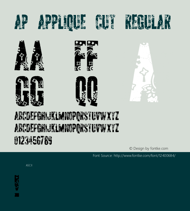 AP Applique Cut Regular Version 1.000 2010 initial release图片样张