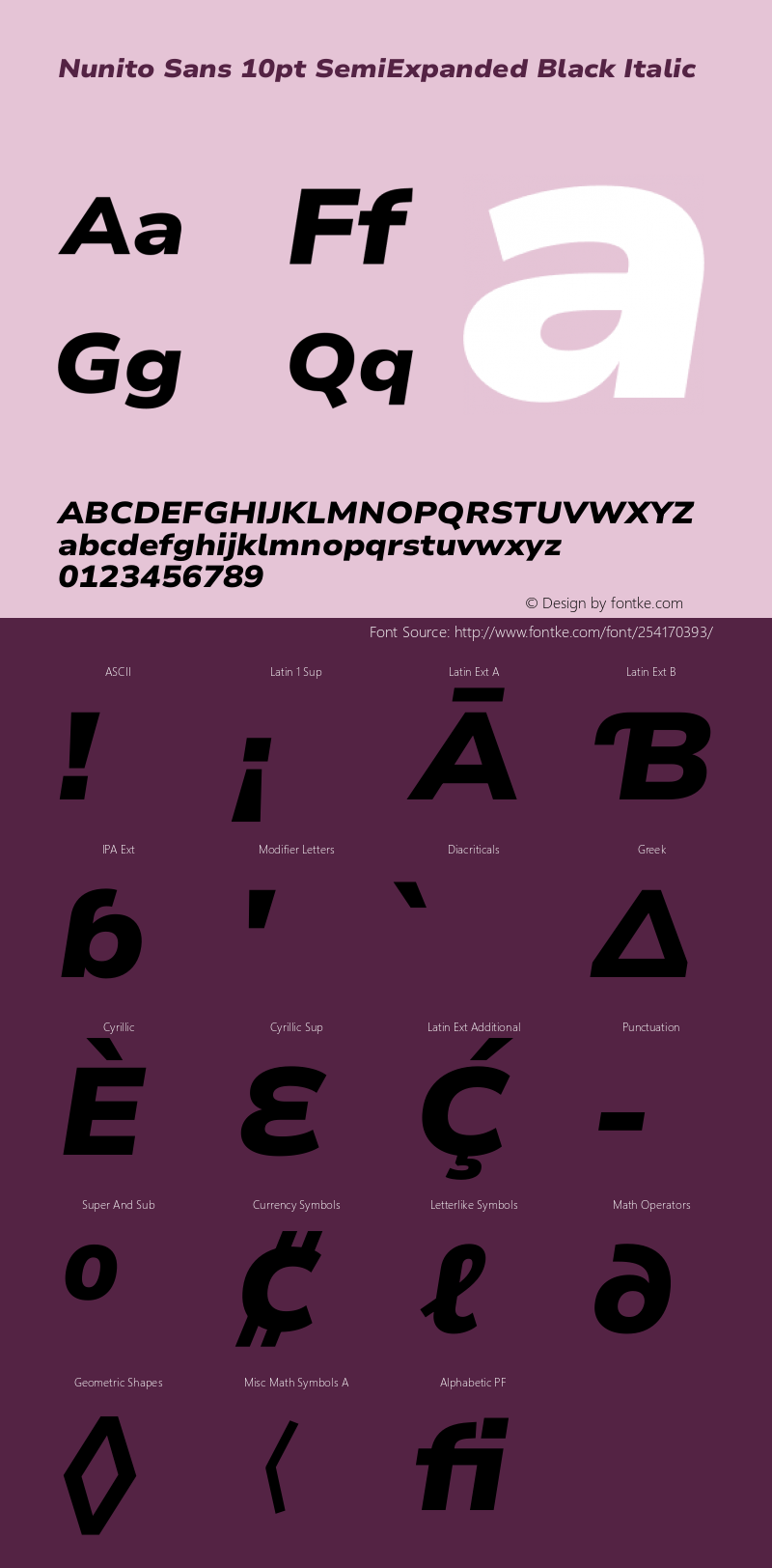 Nunito Sans 10pt SemiExpanded Black Italic Version 3.101;gftools[0.9.27]图片样张