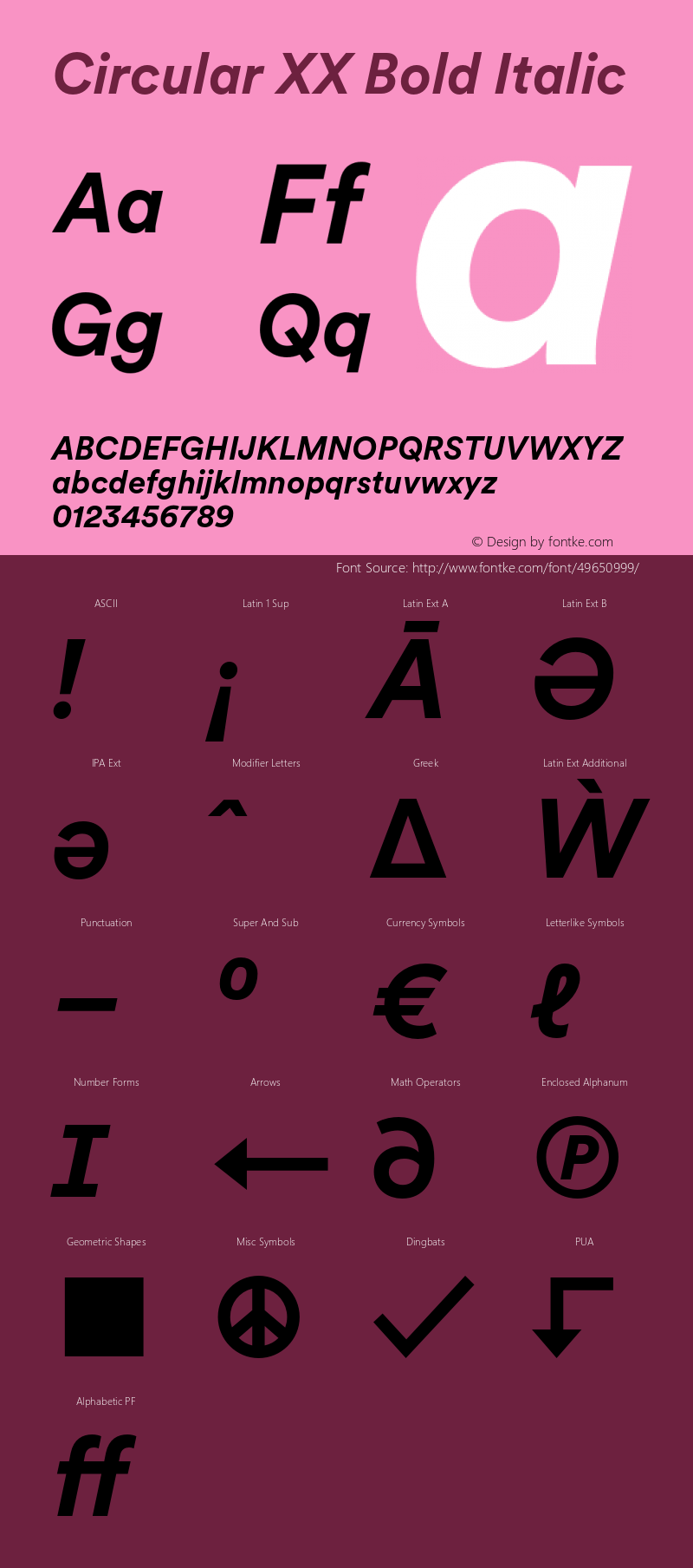 Circular XX Bold Italic Version 3.000; build 0002 | wf-rip DC20190530图片样张