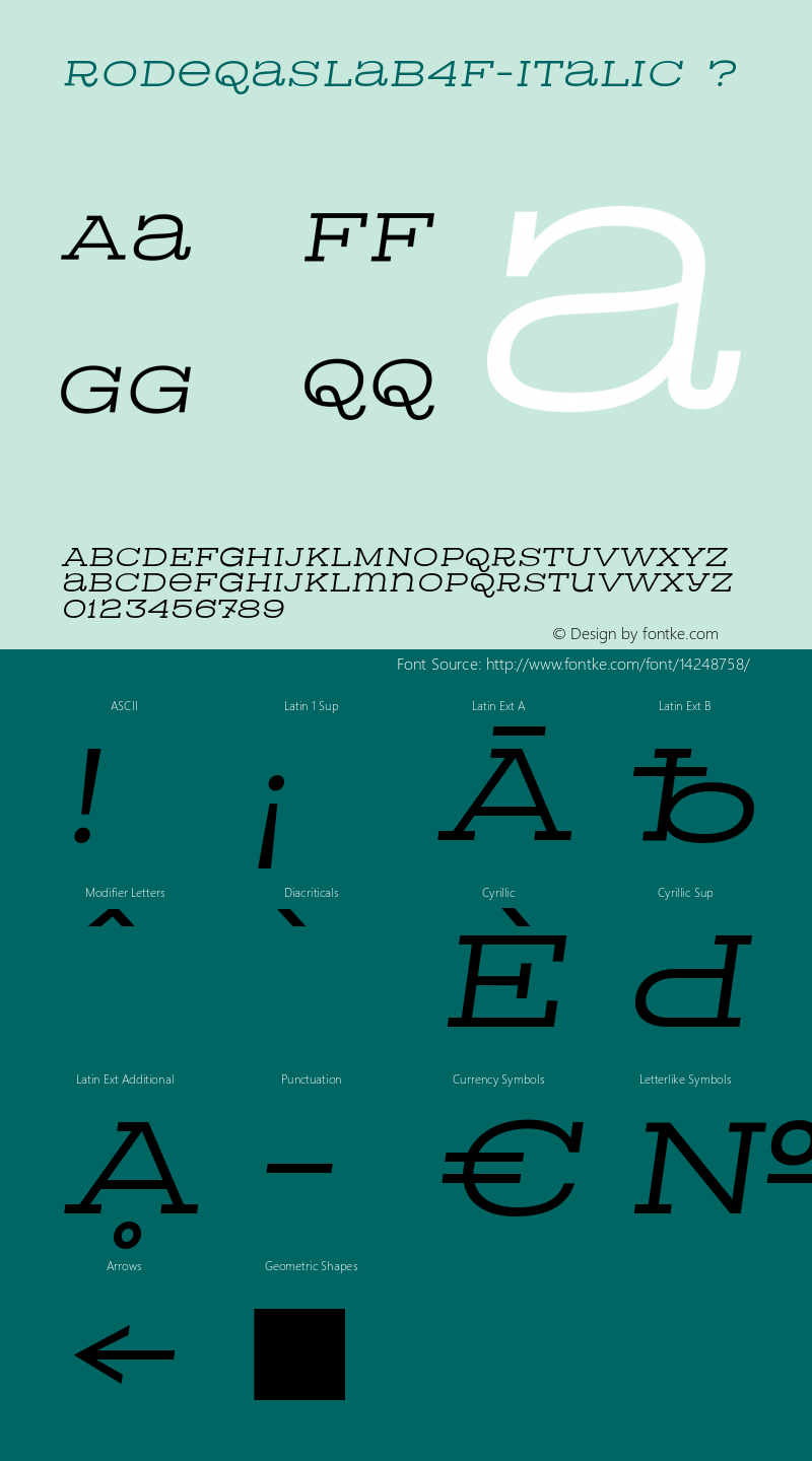 RodeqaSlab4F-Italic ? 1.0;com.myfonts.4thfebruary.rodeqa-slab-4f.italic.wfkit2.3Aye图片样张