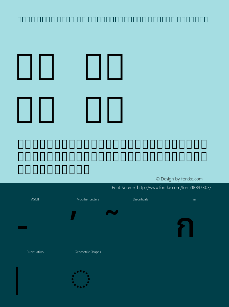 Noto Sans Thai UI SemiCondensed Medium Regular Version 1.902图片样张