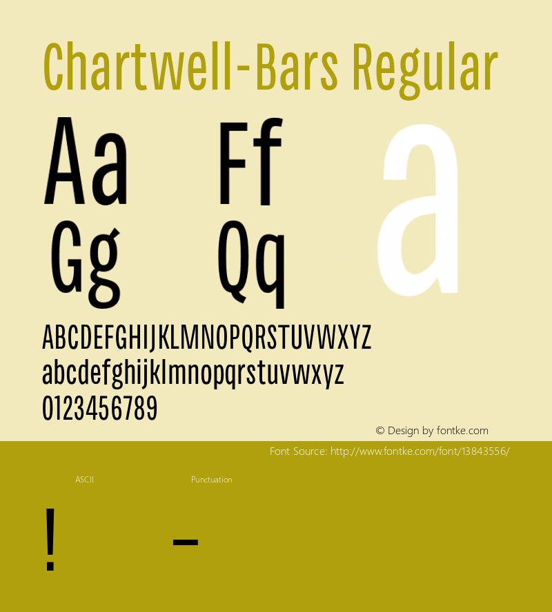 Chartwell-Bars Regular Version 1.002图片样张