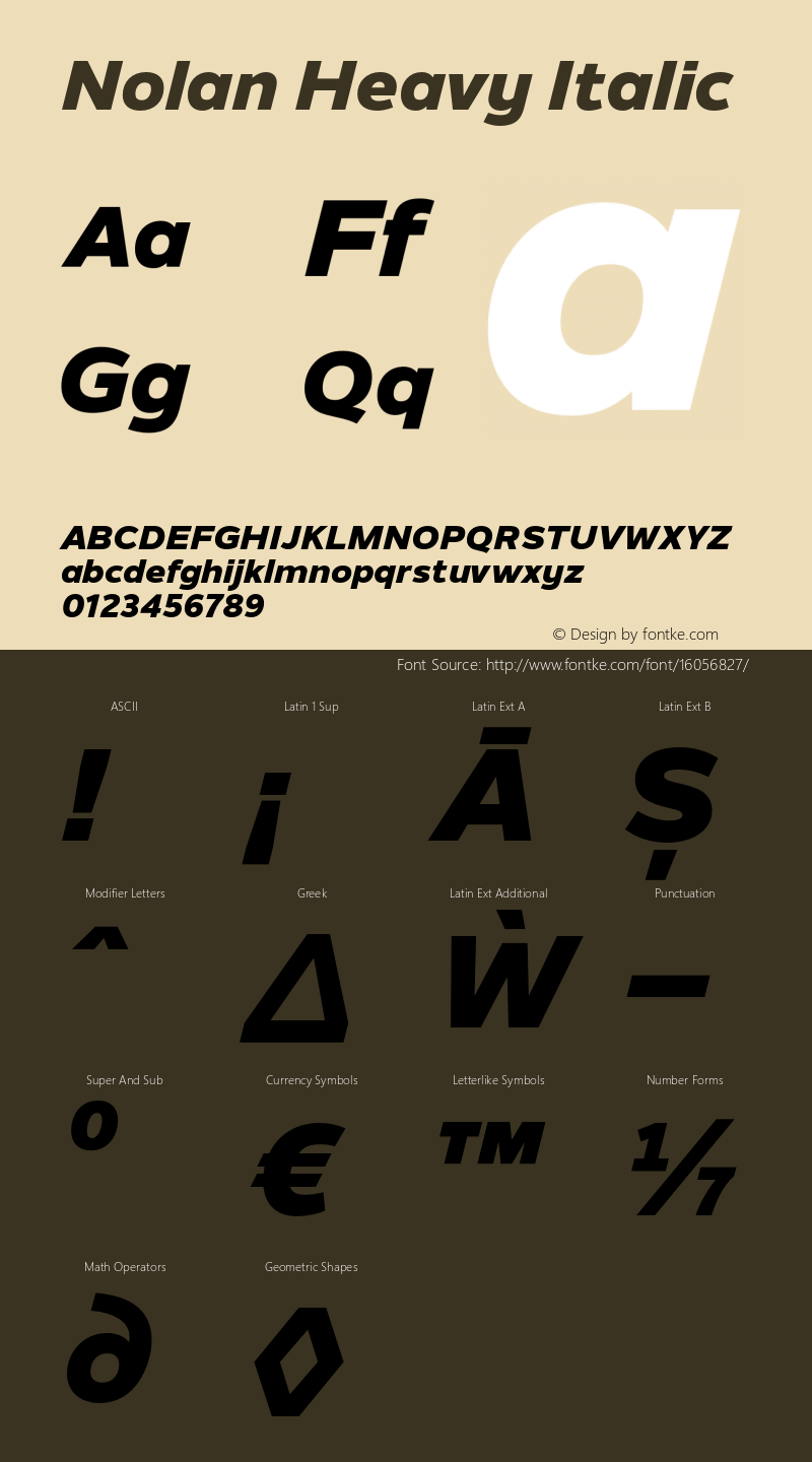 Nolan Heavy Italic Version 1.003图片样张