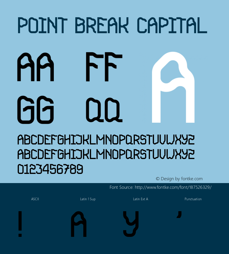 Point Break Capital Version 1.013;Fontself Maker 3.5.4图片样张