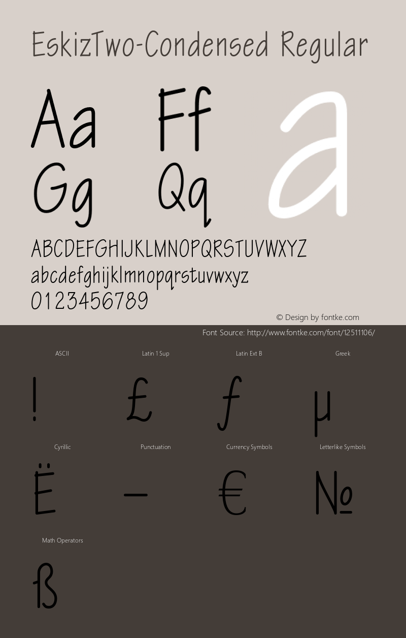 EskizTwo-Condensed Regular OTF 1.0;PS 001.000;Core 116;AOCM 1.0 28图片样张