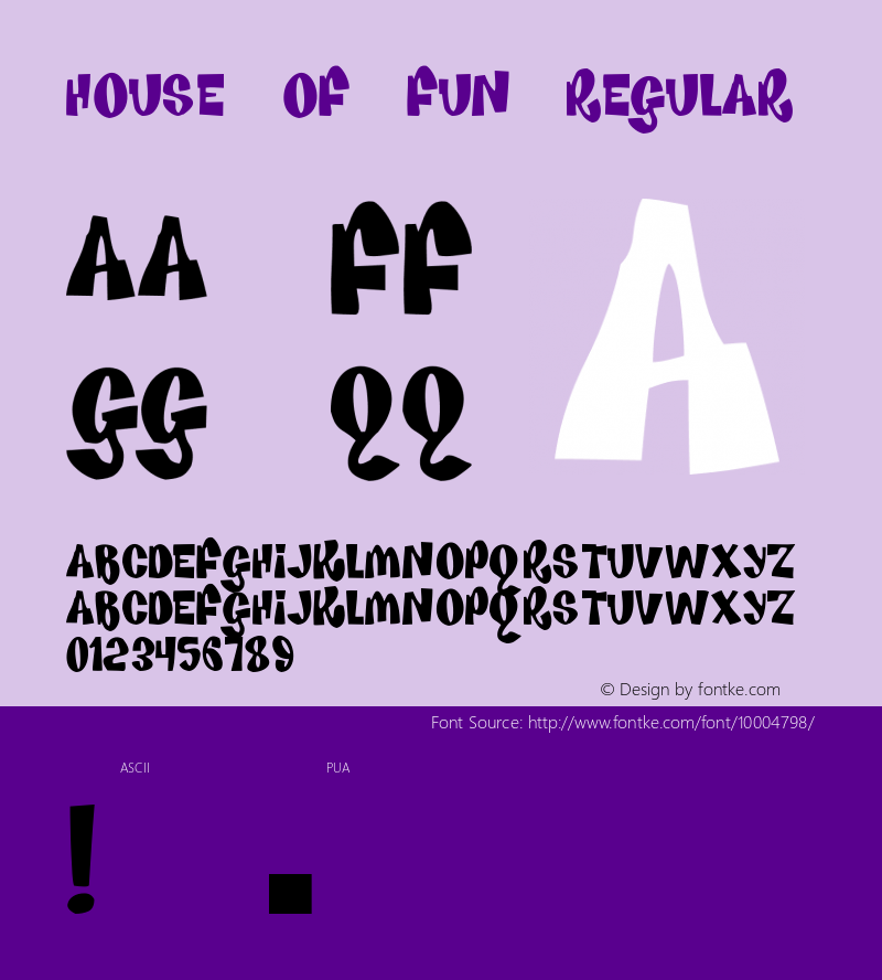 House Of Fun Regular 1.0 - 1999图片样张