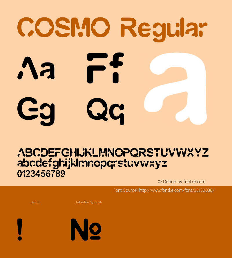 COSMO Version 1.001;Fontself Maker 1.1.1图片样张