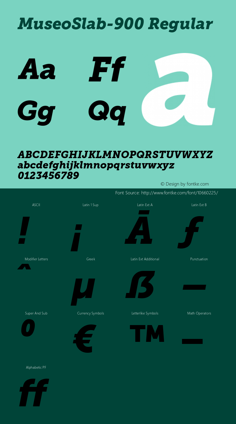 MuseoSlab-900 Regular 1.000;com.myfonts.easy.exljbris.museo-slab.900-italic.wfkit2.version.3kKT图片样张