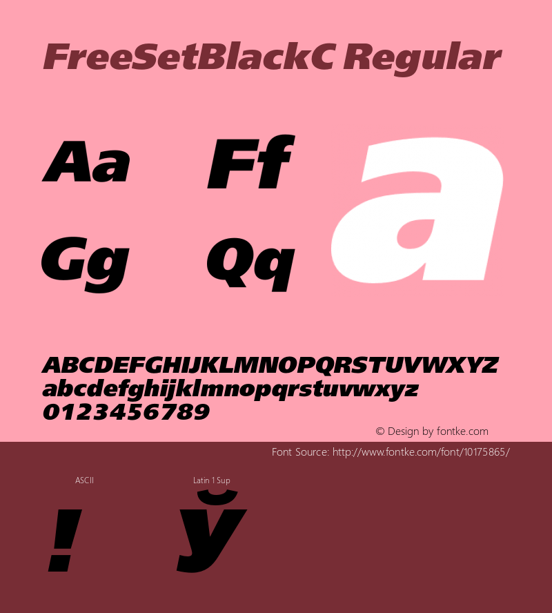 FreeSetBlackC Regular 001.000图片样张