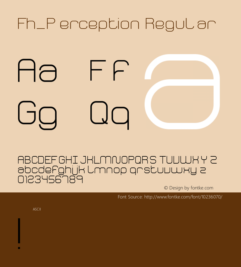 Fh_Perception Regular Version 1.000 2007 initial release图片样张