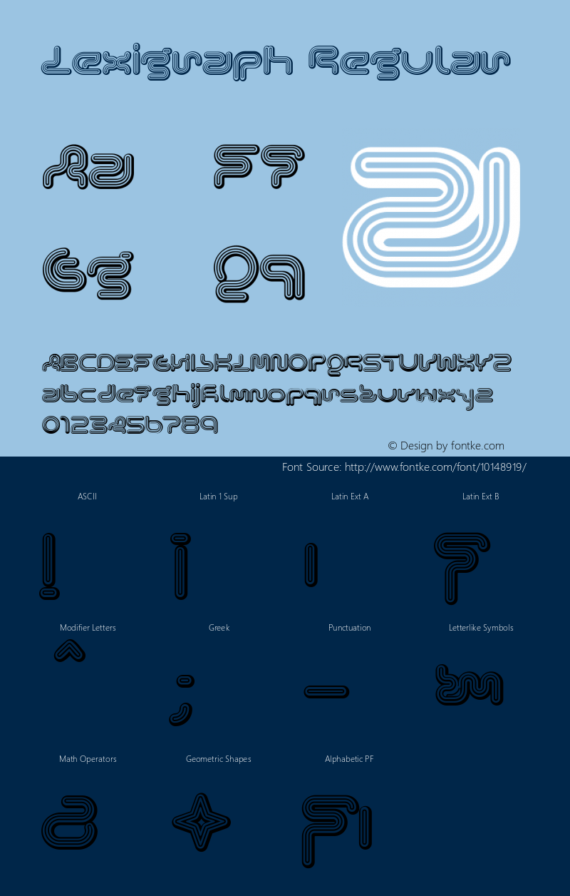 Lexigraph Regular Version 001.000图片样张