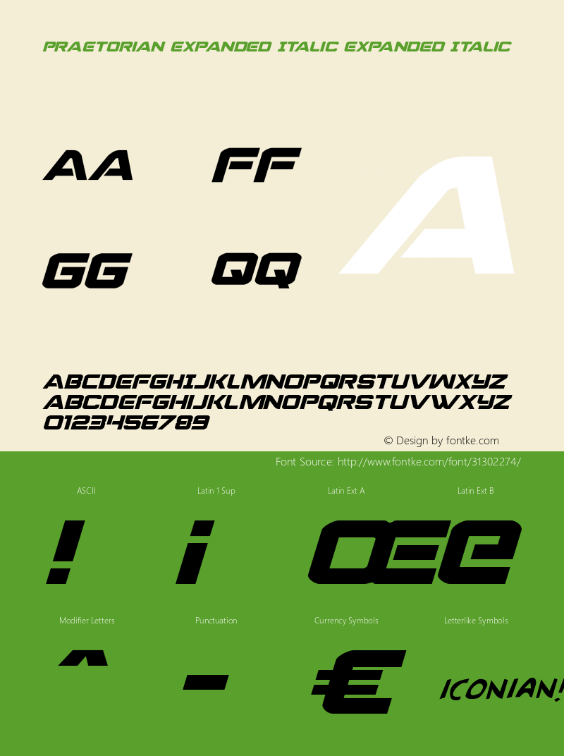 Praetorian Expanded Italic Version 1.1; 2019图片样张