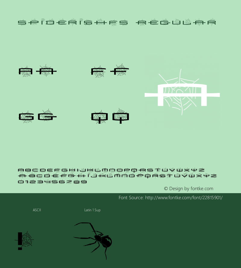 SpiderishFS-Bold 1.0 30-05-2002图片样张