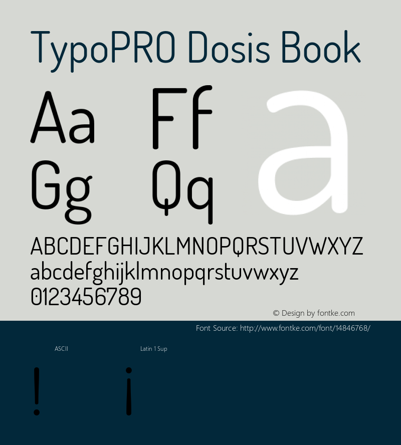 TypoPRO Dosis Book Version 1.007图片样张