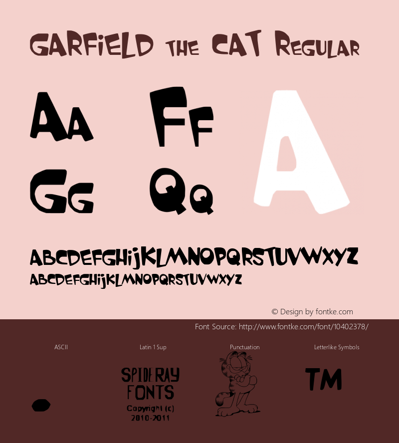 GARFIELD the CAT Regular Version 1.002图片样张