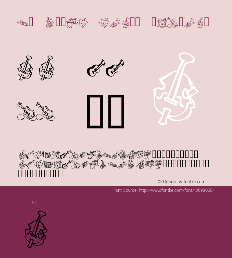 KR Music Class Regular Macromedia Fontographer 4.1 12/1/01图片样张