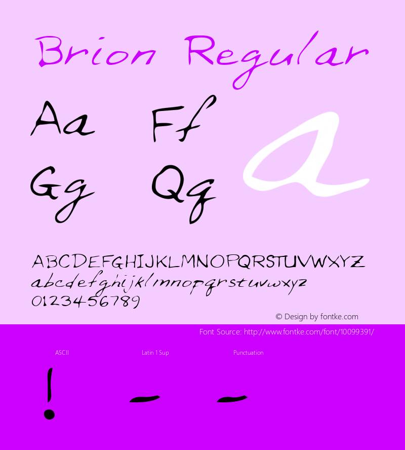 Brion Regular Altsys Metamorphosis:3/2/95图片样张