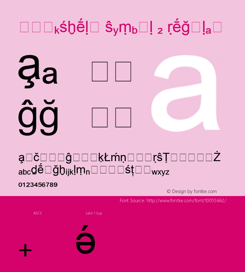 Bookshelf Symbol 2 Regular Version 1.05图片样张