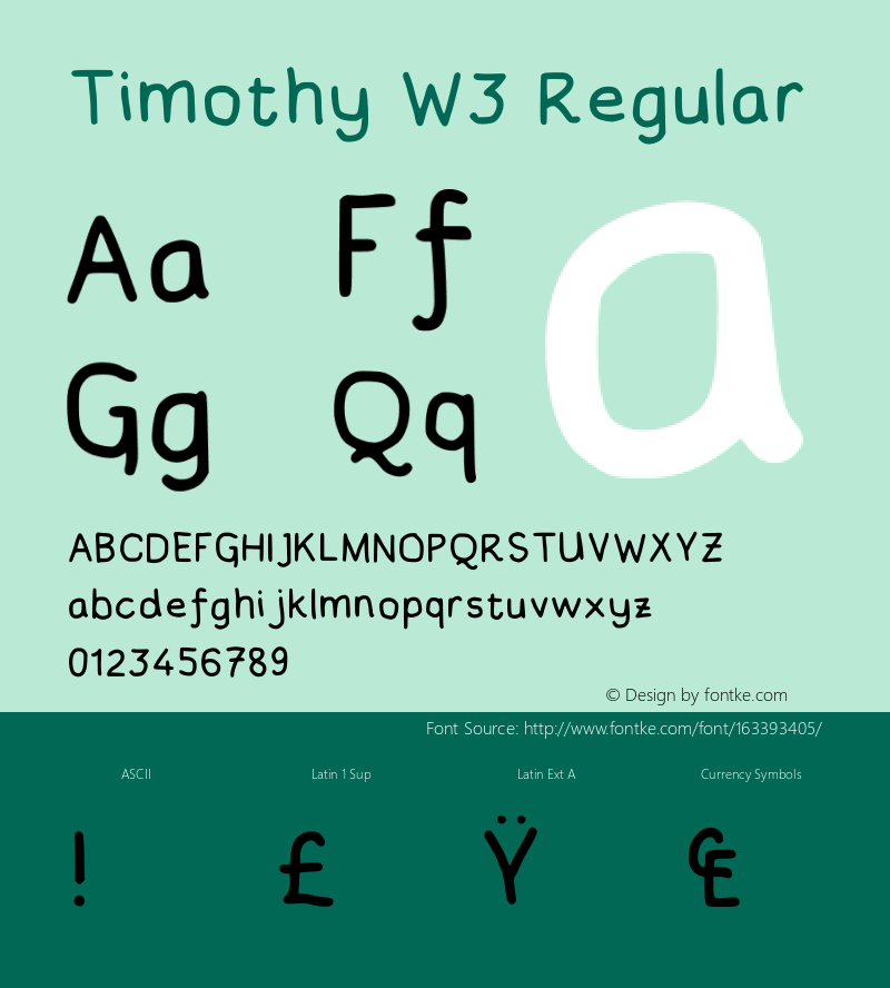 Timothy W3 Regular Version 001.001图片样张