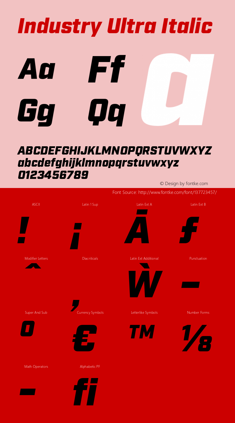 Industry Ultra Italic 2.200图片样张