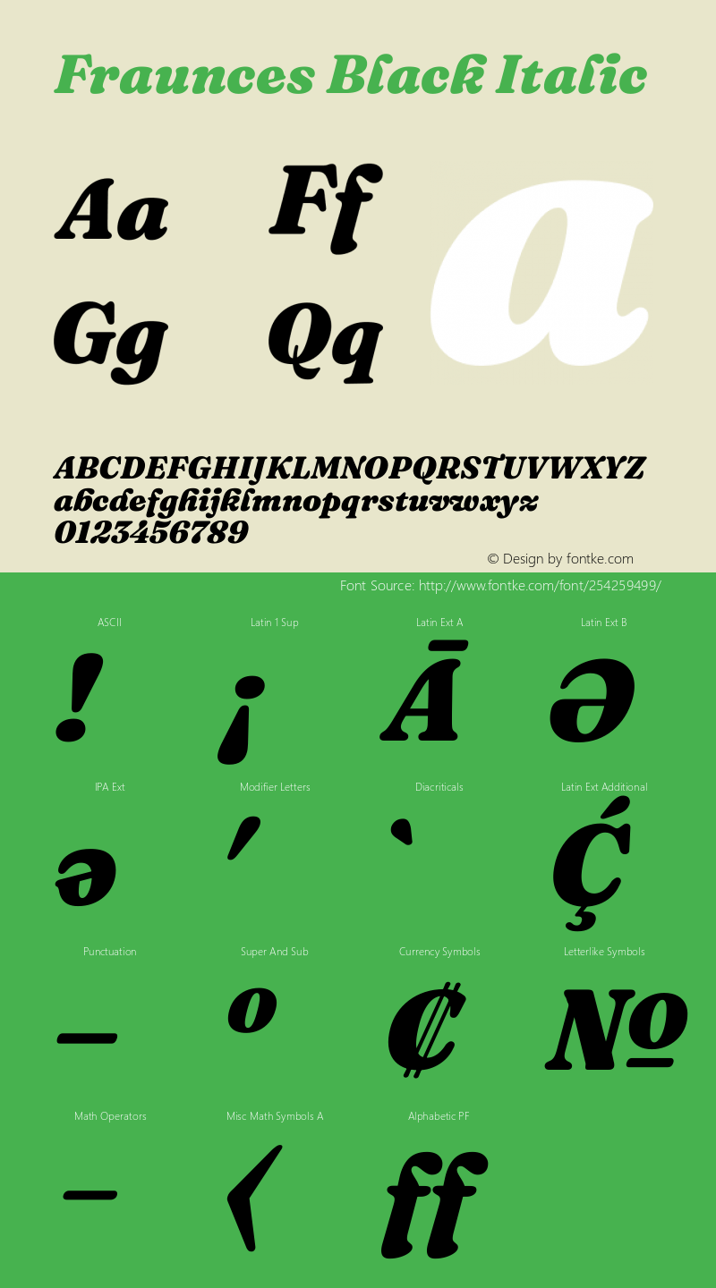 Fraunces 9pt Black Italic Version 1.000;[b76b70a41]图片样张