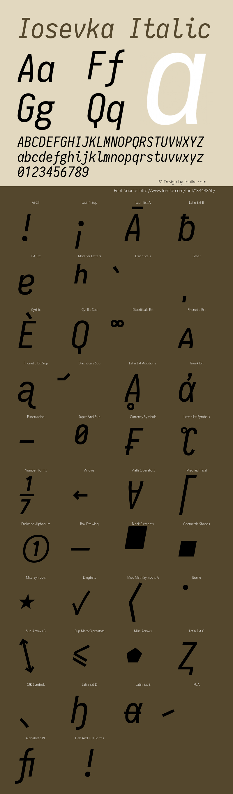 Iosevka Italic 1.9.5图片样张